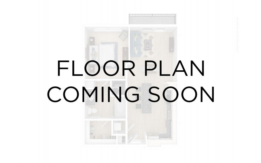 A04 - 1 bedroom floorplan layout with 1 bath and 647 square feet.