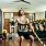 man works out in fitness center
