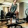 fitness center with free weights and bench 
