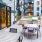 Large patio in the courtyard